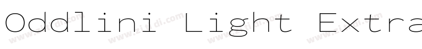 Oddlini Light Extra字体转换